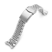 Orient MiLTAT SS221820BPS125 Goma BOR 22mm Two Tone SUS316L Stainless Steel Watch Band for Sports Kamasu Mako 3 V Clasp white