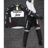 Thermal Fleece Cycling Set Long Sleeve Jersey Bib Pants Road Bike Winter Ride XXL