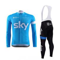 Thermal Fleece Cycling Set Long Sleeve Jersey Bib Pants Road Bike Winter Ride XXL