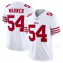 NFL 49ers Fred Warner 54 Jersey Mens Football Fan Game Red White S-XXXL M