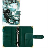 Organizer Cash Envelopes Zipper Pockets Planner Binder Budget Binder Binder Notebook A6 Notebook Green