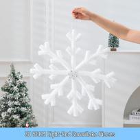 3D putplasčio snaigės dekoracijos: Didelis, 25-60cm, 8 dalių rinkinys Kalėdų atmosferai