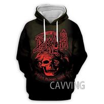 Death Rock Band  3D Printed Fashion Hoodies Sweatshirts Harajuku Hooded Sweatshirts Tops Clothing for Women/men S black