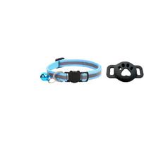 iOS Smart GPS Tracker Premium Reflective Cat Collar Bundle Secure Adjustable Anti-Lost Location Finder for Kittens 5 dangaus mėlyna spalva