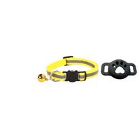 iOS Smart GPS Tracker Premium Reflective Cat Collar Bundle Secure Adjustable Anti-Lost Location Finder for Kittens 5 geltona