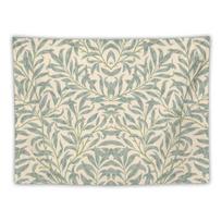 William Morris Green Leaf Symmetric Wall Tapestry Beige Blue Botanical Vine Pattern Vintage Art Nouveau Bedroom Living 58 x 75 cm Short Plush Tapestry – 1 Piece beige