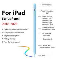 For Apple Pencil For iPad A16 Pro 13 11th M5 M4 12.9 Air 11 M3 M2 5 4 3 Stylus Pen 10 9 10th 9th Generation Mini 7 6 Touch Pens