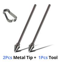 Stylus Pen Tips for Samsung S Pen Replacement S Pencil Spare Nib with Removal Tweezer for Samsung Galaxy Tab S11/Tab S11 Ultra 6 2metal tip and 1tool