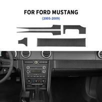 Real Soft Carbon Fiber Sticker For Ford Mustang 2005 2006 2007 2008 2009 Accessories Interior Trim Car Gear Shift Panel Cover 200007763:201336100;200000182: