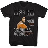 Aretha Franklin Queen Of Soul Music Shirt S gray