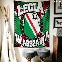 Legia Varšuva Sieninis spausdintas audinio pledas Dekoratyviniai gobelenai Miegamajam Svetainei Namų dekoras 100cm x 150cm