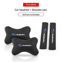 Car Seat Neck Pillow Headrest Seatbelt Shoulder Safety Pad Protector For Subaru Impreza Forester Tribeca WRX Outback Accessories