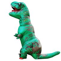 Suaugusiųjų ir vaikų pripučiami T-Rex dinozaurų kostiumai Purimui, Helovinui, Kalėdoms, Maskotai, Anime vakarėliui, Cosplay kostiumas, Suknelė, Šventiniai kostiumai Fit Height 120-145cm&T-REX blue