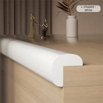 Thickened Child Bumper Strips Self-Adhesive Backing Table Edge Protection  Kids Room White-L