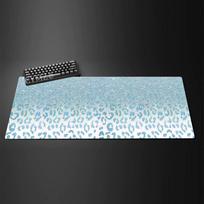 Pink Gold Leopard Print Extended Gaming Mouse Pad Glamorous Glitter Desk Mat NonSlip Keyboard Pad 30x80x0.2cm