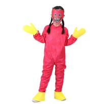 Boys Huggy Wuggy Costume for Kids Playtime Costume With Headpiece for Halloween Cosplay Costumes L-140cm red