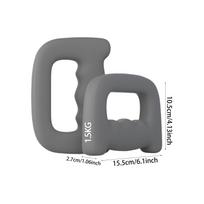 Box Dumbbell Hand Weight Sports Barbell Ergonomic Handle Hollow Grip Training for Boxing Cardio 1.5kg