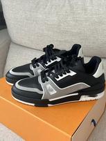 New Cross Donkey Men's and Women's White Casual Thick-Soled Fashion Sneakers Size 40 black