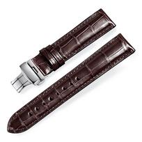 Moran natūralios odos laikrodžio dirželis D formos sagtimi 18 mm 19 mm 20 mm 21 mm 22 mm 23 mm 24 mm odinis dirželis laikrodžio dirželis bambukinis dirželis pakaitinis vyrams ir moterims gray