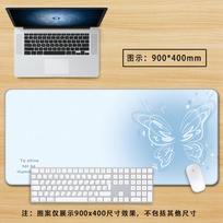 Light Blue Aesthetic Large Mouse Pad Xxl Kawaii Desk Mat For Girls Creative NonSlip Keyboard Surface For Office Pc Setup 800x300x2mm beige