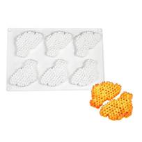 Silicone Fondant Molds with 6 Honeycomb Cavities for Candle Making, Craft Molds Tray with Detailed Texture for Home DIY Projects and Gift 1