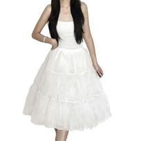 Lolitos apatinis sijonas Baltas crinoline sijonas Madingi vestuviniai apatiniai sijonai Šventinės suknelės 2 layers 60cm white