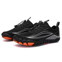 New outdoor thickened five-finger mesh shoes mountaineering sports version breathable hiking shoes men's off-road rock climbing running shoes 46 juoda