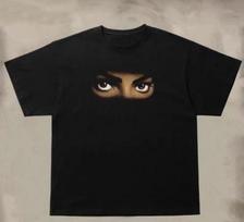 Pay Tribute To Michael Jackson Michael Jackson Portrait Printed ShortSleeved Retro Unisexs And Unisexs High Street TShirt Trend S black