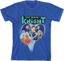 Dog Man The Bark Night Youth Navy Crew Neck Short Sleeve T-Shirt 140 blue