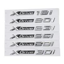 1X ABS chromo automobilio XDrive emblemos apdailos lipdukas X Drive 18i 20i 23i 25i 28i 30i 35i 40i 45i 48i 50i 55i BMW X1 X3 X5 X6 ir kt. pj2 20i sidabras