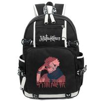 Anime Jujutsu Kaisen Mokiniai Berniukai Mergaitės Mokyklinis krepšys Kuprinė Vaikai Paaugliai Animacinis Kuprinė Vandeniui atsparus Mokyklinis krepšys Mochilas black