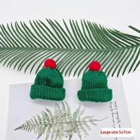 Mini Knit Christmas Santa Hats With Soft Pom Poms Assorted Colors For Diy Doll Crafts Xmas Party Ornaments A6