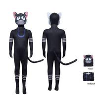 99 Nakvynės Išgyvenimas Miške Katės Gyvūno Cosplay Kostiumas Su Patogia Medžiaga Vaikams Ir Paaugliams Child 140cm black