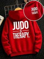 0108 JUDO IS Relax Unisex Kids' Hoodie – Double-Sided Print – Casual Trendy Style 150 red