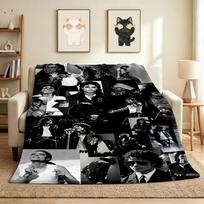 Michael Jackson Flannel Blanket Throw Blanket Soft Warm Sofa Bed Camping Home Decor Unique Christmas Gift C9211913 150cmx180cm