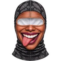 3D Face Printed Old Man Balaclava Face Mask Full Coverage Funny Ski Mask  For Men Woman 3 brown
