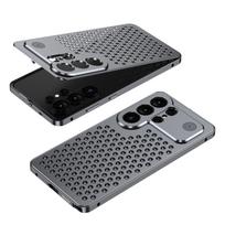 Aliuminio lydinio aromatinis metalinis mobiliojo telefono dėklas su šilumos išsklaidymu, Samsung S26 S25 S24 S23 Ultra apsaugai, galinis dangtelis Galaxy S26 Ultra