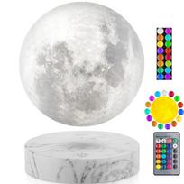 Levituojanti mėnulio lempa, 3D spausdinta ir laisvai plūduriuojanti ore, Besisukanti LED mėnulio lempa su 20 režimų, Unikali dovana, Kambario dekoras, Naktinė lemputė, Biuro stalas