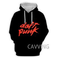 Daft Punk  Roko  3D spausdinti  Su gobtuvu megztiniai Hoodies Harajuku Hoodie megztiniai HIP HOP viršutiniai drabužiai moterims/vyrams 4XL red