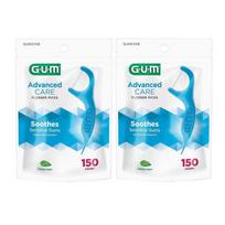 G.U.M Advanced Care dantų siūlo pagaliukai 150 vnt. x 2 pakuotės blue
