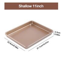 Neapsaugota nuo prilipimo kepimo skarda orkaitei 9/11/13 colių Duonos forma Sunki forma kepimui Shallow 11inch