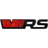Lydinio lipdukas Skoda VRS logotipui Karoq 2 A7 Octavia Yeti Fabia 1 Kodiaq Tour RS Superb Rapid Automobilio priekinių grotelių logotipas Bagažinės emblema black