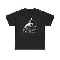 Stevie Ray Vaughan marškinėliai Vintage retro roko albumas Unisex Storo medvilnės marškinėliai Unisex marškinėliai L gray