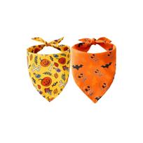 Pet Scarf and Bib Set, 4 Halloween Adjustable 2-Piece Neckwear for Dogs and Cats one size juoda