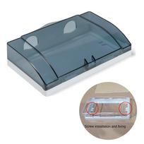 New Plastic Switch Protection Box Double Sockets Transparent Socket Protector Power Outlet 86 type Socket Splash Box Home gray
