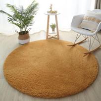 Minkštas Pūkuotas Apvalus Kilimas Vaikams Prie Lovos Kilimėliai Svetainei Kavos Staliukas Grindų Kilimėlis Namų Storas Pliušinis Neslystantis Kilimas Miegamojo Dekoras Diameter 80cm L