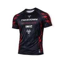 2026 Takedown PFL MMA Boxing Training Fighting Top Men's and Women's T-shirt Breathable and Fashionable 6XL
