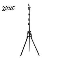Folding Hair Styling Wig Display Mannequin Stand Head Stand 0.5/1.6M Height Adjustable Tripod for Cosmetology Hairdressing Training Training C black