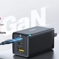 Baseus 65W GaN Multi-Port Fast Charger with Foldable Plug