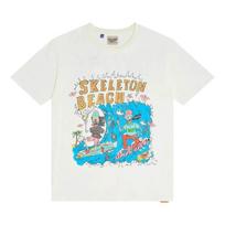 Gallery Dept. Skeleton Beach Surf Tee 'Light Archival White' Unisex T-Shirt XL white